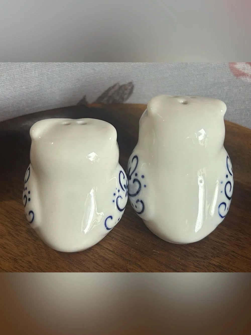 🐕3/20 Ceramic Owl Salt and Pepper Shaker Set